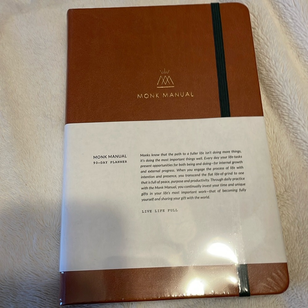 Monk Manual 90 day planner- unopened
